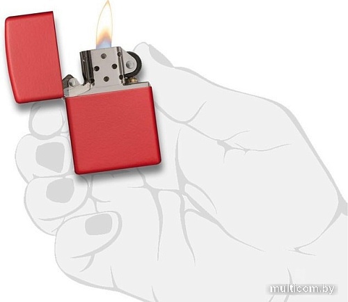 Зажигалка Zippo Classic Matte Red 233-000465