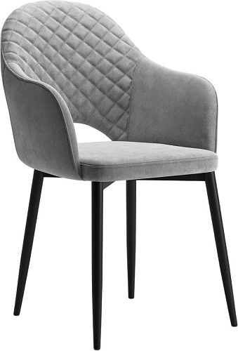 Стул с подлокотниками Табурет Кристи (бренди 22/каркас черный)