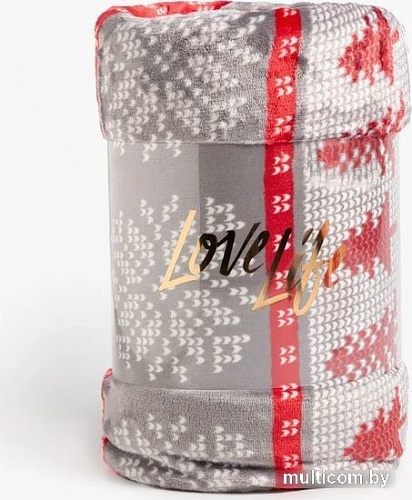Плед Love Life Новогодний узор 7990095 (180x200)