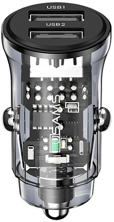 Автомобильное зарядное Usams US-CC162 (черный)