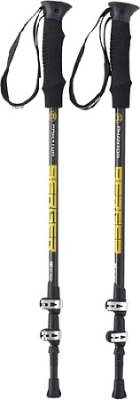 Треккинговые палки Berger Phantom 67-135 (серый/желтый/карбон)