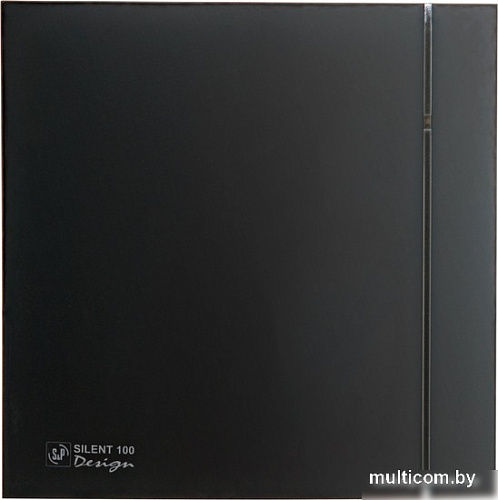 Осевой вентилятор Soler&Palau Silent-100 CHZ Matt Black Design 5210402300-011000