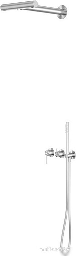Душевая система Abber Perfekte 316 AF8A18BST (сталь брашированная)
