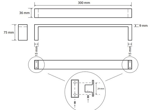 Держатель для полотенца Bemeta Gamma 145804012