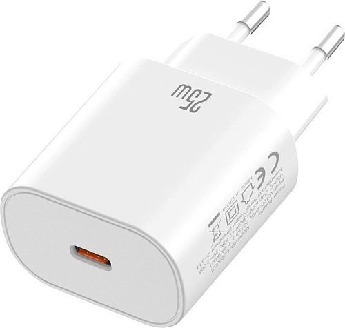 Сетевое зарядное XO CE25 USB Type-C (белый)