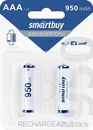 Аккумулятор SmartBuy AAA 950mAh 2 шт.