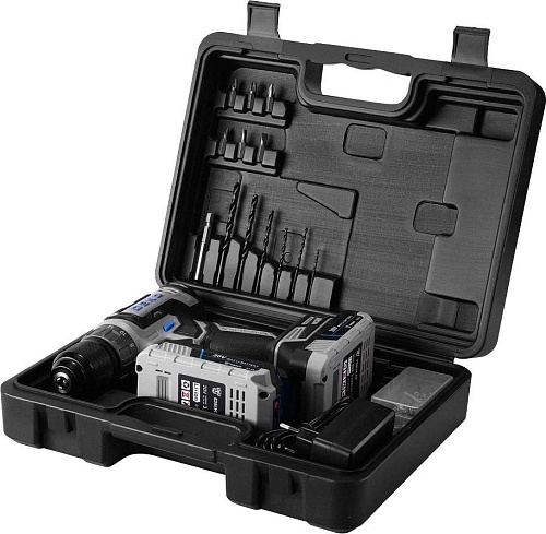 Дрель-шуруповерт Deko DKCD20-Li Set1 083-1117 (с 2-мя АКБ, кейс)