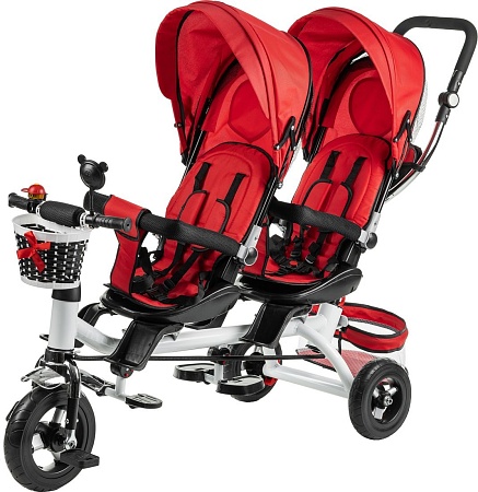 Детский велосипед Nino Двухместный (красный)