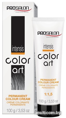 Крем-краска для волос Prosalon Professional Color art Permanent colour cream 6/11 (инт. пепел. темн блондин)