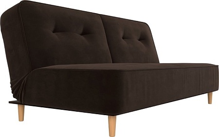 Диван Mebelico Портленд 108747 (БНП, микровельвет, коричневый)