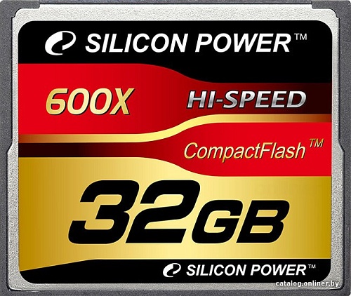 Карта памяти Silicon-Power 600X Professional CompactFlash 32 Гб (SP032GBCFC600V10)