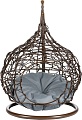 Подвесное кресло BiGarden кокон из искусственного ротанга (коричневый)