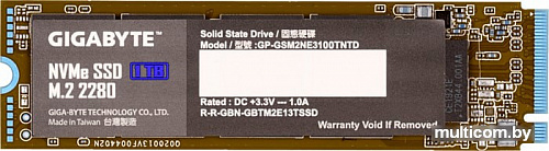 SSD Gigabyte NVMe 1TB GP-GSM2NE3100TNTD