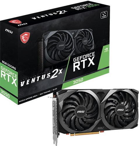 Видеокарта MSI GeForce RTX 3050 Ventus 2X 8G V1