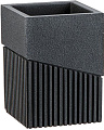 Стакан для зубной щетки и пасты Perfecto Linea 35-618303 (черный)