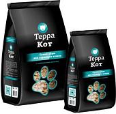 Сухой корм для кошек ТерраКот Для взрослых кошек с норвежским лососем 10 кг