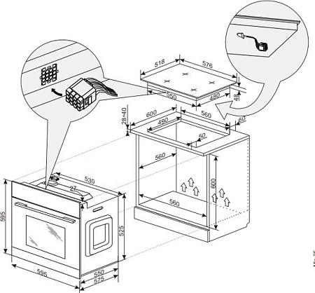 Электрический духовой шкаф Hansa BOEW684001