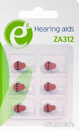 Батарейки EnerGenie ZA312 6 шт EG-BA-ZA312-01