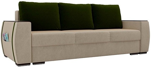 Диван Лига диванов Брион 101764 (бежевый/зеленый)