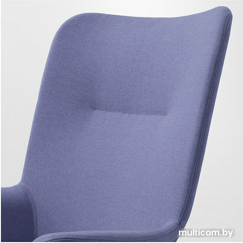 Интерьерное кресло Ikea Ведбу c высокой (гуннаред светлый/коричнево-розовый) 304.235.93