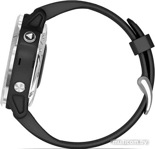 Умные часы Garmin Fenix 6 Solar 42 мм (серебристый/черный)