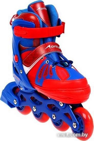 Роликовые коньки Onlitop 9314688 (р. 34-37, синий/красный)