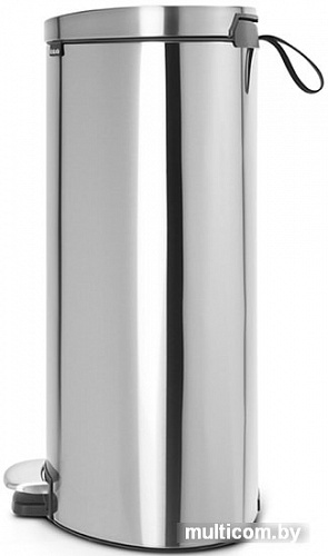 Brabantia FlatBack+ 40 л (стальной матовый с защитой от отпечатков)