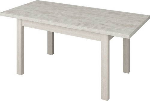 Кухонный стол Senira Кастусь 110-145x70 (сосна монрепо/белый)