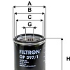 Масляный фильтр Filtron OP 597/1
