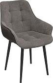 Стул Трия Шато конус Т2 (черный муар/велюр серо-коричневый)