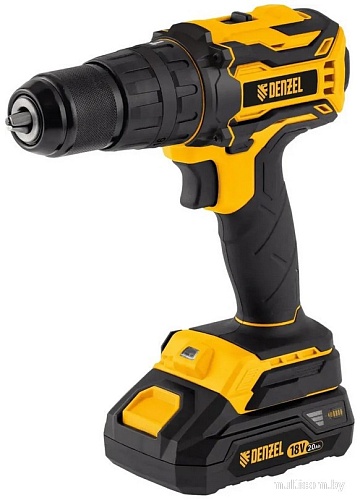 Ударная дрель-шуруповерт Denzel CIDB-18-02 26145 (с 2-мя АКБ, кейс)