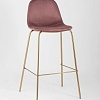 Стул Stool Group Валенсия велюр барный (пыльно-розовый) золотые ножки