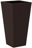 Кашпо Form-Plastic Rattana Slim FP-3910-070 (темно-коричневый)