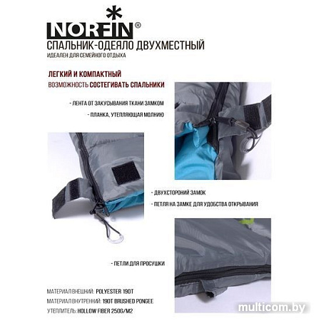 Спальный мешок Norfin Alpine Comfort 250 (правая молния)