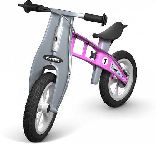 Беговел FirstBIKE Street с тормозом (розовый)