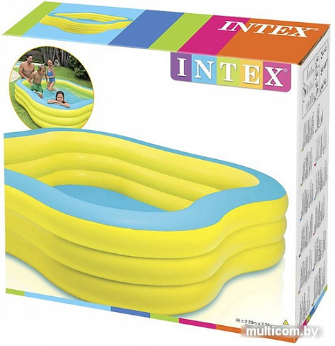 Надувной бассейн Intex Swim Center 229х56 (желтый) [57495]