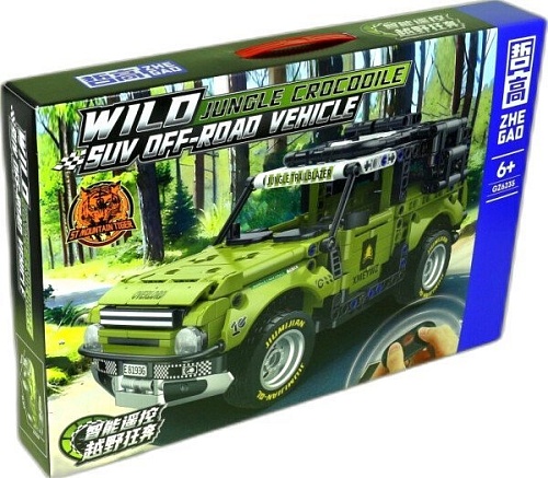 Конструктор Zhe Gao GZ6235 Внедорожник Jeep Wrangler на радиоуправлении