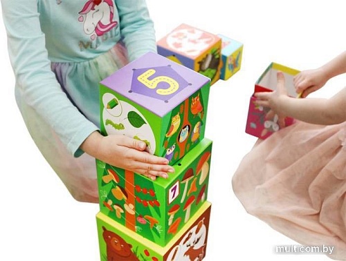 Пирамидка Десятое королевство Пирамидка Лесные жители 8 в 1 04638