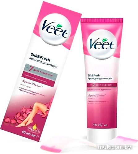Крем Veet с ароматом бархатной розы и эфирными маслами 90 мл
