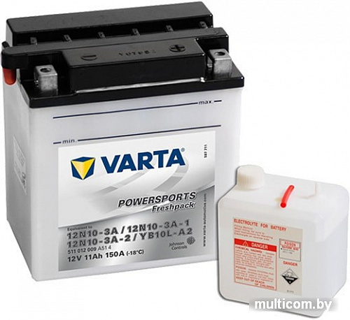 Мотоциклетный аккумулятор Varta Powersports Freshpack YB10L-A2 511 012 009 (11 А&middot;ч)