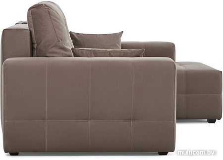 Угловой диван PirroGroup Питсбург угловой (правый, велюр, velvet latte)