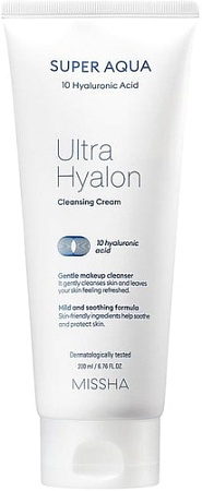 Missha Очищающий крем Super Aqua Ultra Hyalron Cleansing Cream 200 мл