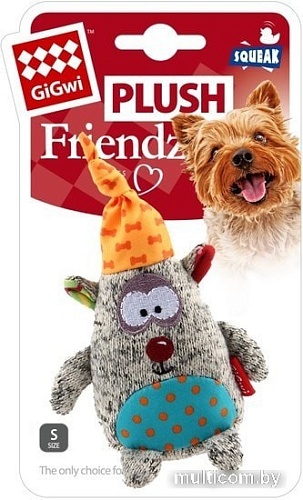 Игрушка для собак GiGwi Мишка с пищалкой 75401