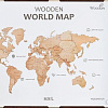 Пазл Woodary Карта мира на английском языке L 3196