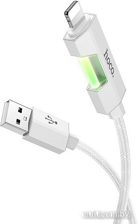 Кабель Hoco U123 USB Type-A - Lightning (1.2 м, серый)