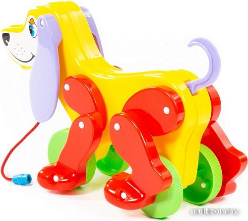 Развивающая игрушка Полесье Собака-каталка Боби 5434