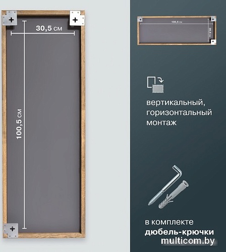 Зеркало Алмаз-Люкс М-432 110x40