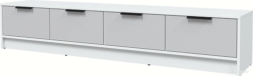 Тумба Интерлиния ТВ Концепт КТ-ТВ4-35 (серый/белый платинум)