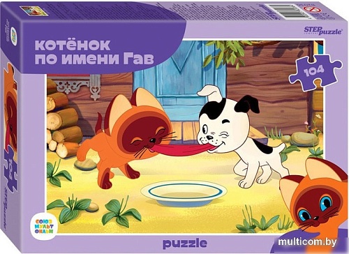 Пазл Step Puzzle Котенок по имени Гав 82036 (104 эл)