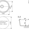 Кухонная мойка Mixline ML-GM09 551800 (бежевый)